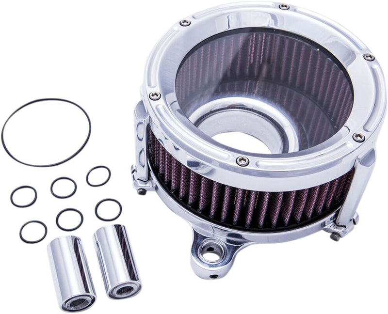 Trask Polished Assault Charge High-Flow Air Cleaner for Various Various Harley-Davidson Motorcycles (See Fitment List) #TM-1020CH