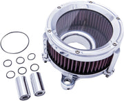 Trask Polished Assault Charge High-Flow Air Cleaner for Various Various Harley-Davidson Motorcycles (See Fitment List)