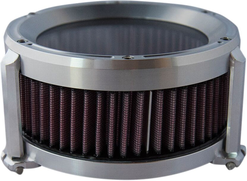 Trask Raw Machined Assault Charge High-Flow Air Cleaner for Various Various Harley-Davidson Motorcycles (See Fitment List) #TM-1020R