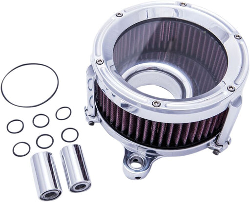 Trask Polished Assault Charge High-Flow Air Cleaner for Various Various Harley-Davidson Motorcycles (See Fitment List)