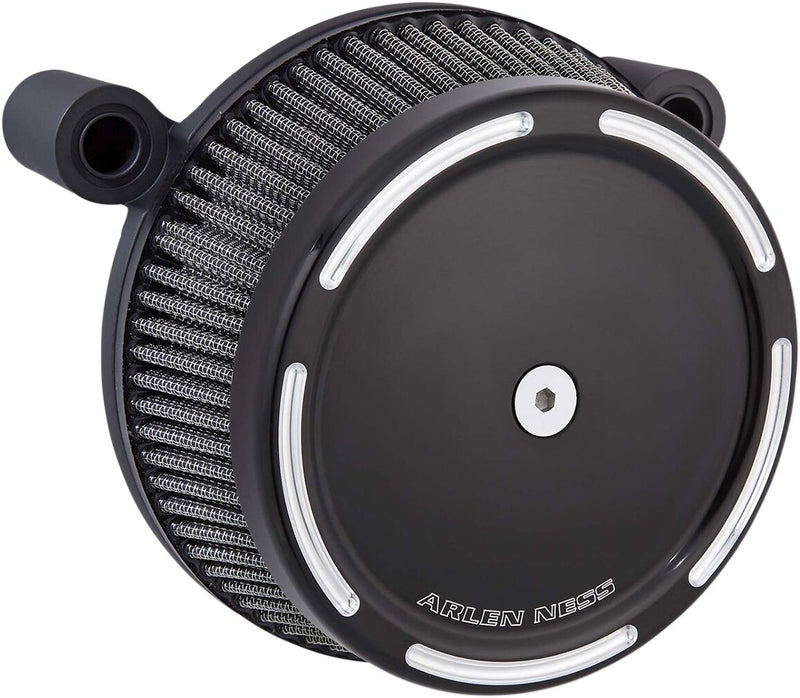 Arlen Ness Black Big Sucker Stage 1 Air Filter Kit w/Slot Track Cover for 1999-2002 Harley-Davidson Touring Motorcycles