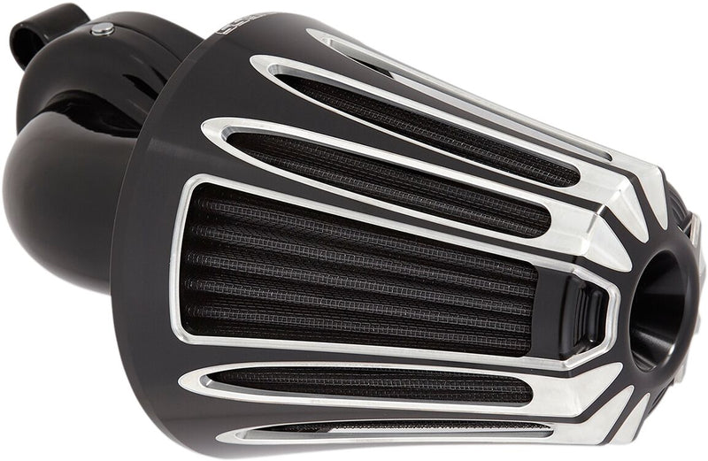 Arlen Ness Black Deep Cut Monster Sucker Air Cleaner Kit w/Cover for Various Various Harley-Davidson Motorcycles (See Fitment List)