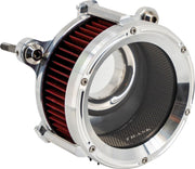 Trask Raw Cut Assault Charge High-Flow Air Cleaner for Various Various Harley-Davidson Motorcycles (See Fitment List)