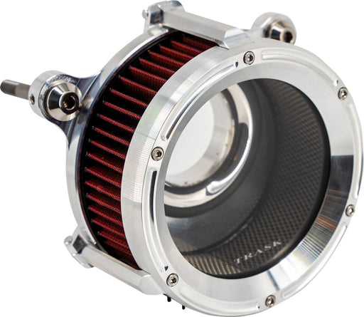 Trask Raw Cut Assault Charge High-Flow Air Cleaner for Various Various Harley-Davidson Motorcycles (See Fitment List)