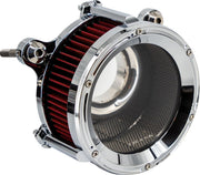 Trask Chrome Assault Charge High-Flow Air Cleaner for Various Various Harley-Davidson Motorcycles (See Fitment List)