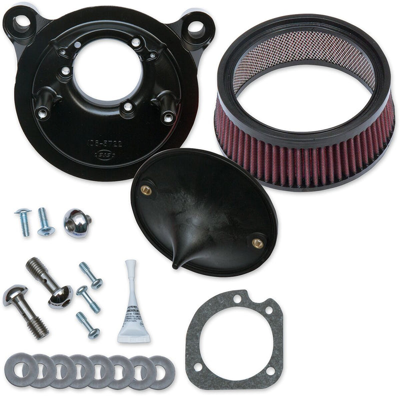 S&S Cycle Stealth Air Cleaner Kit w/o Cover for Various Various Harley-Davidson Motorcycles (See Fitment List) #170-0300B