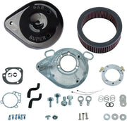 S&S Cycle Gloss Black Teardrop Air Cleaner Kit for Various Various Harley-Davidson Motorcycles (See Fitment List) #170-0304B