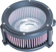 Trask Black Assault Charge High-Flow Air Cleaner for Various Various Harley-Davidson Motorcycles (See Fitment List)