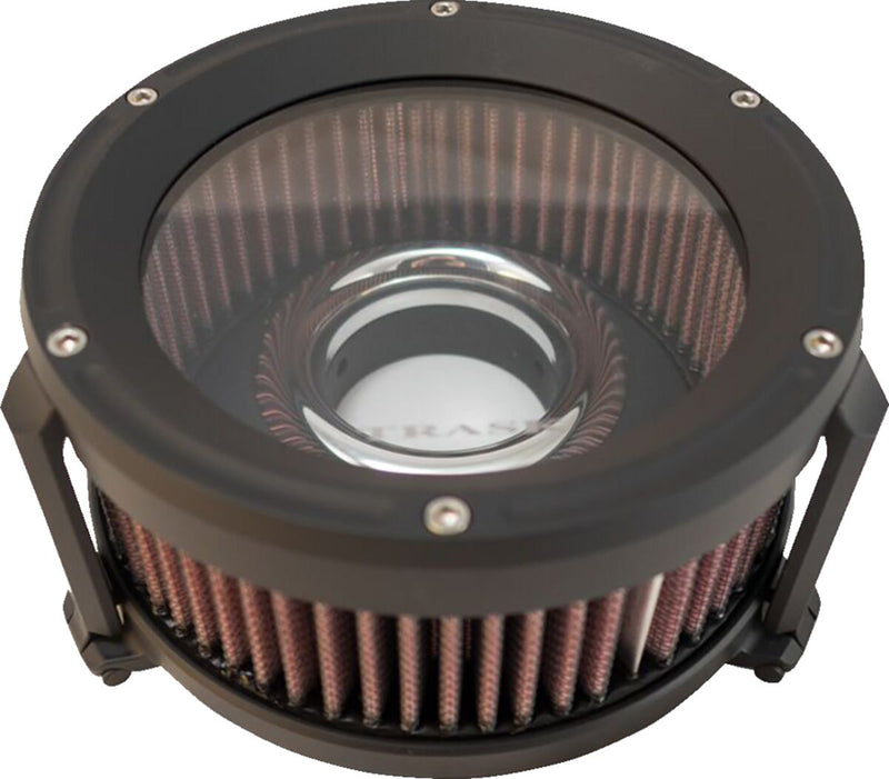 Trask Black Assault Charge High-Flow Air Cleaner for Various Various Harley-Davidson Motorcycles (See Fitment List) #TM-1021BK