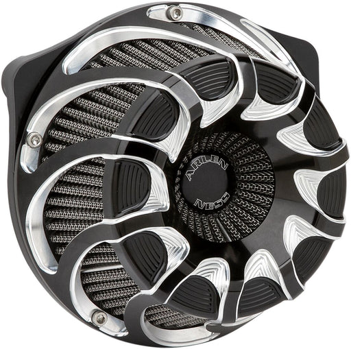 Arlen Ness Black Inverted Series Drift Air Cleaner Kit for 1991-2022 Harley-Davidson Sportster Motorcycles #18-985