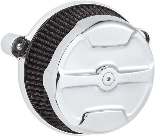 Arlen Ness Chrome Big Sucker Stage 1 Knuckle Air Filter Kit w/Standard Air Filter & Billet Cover for Various Various Harley-Davidson Motorcycles (See Fitment List) #18-393