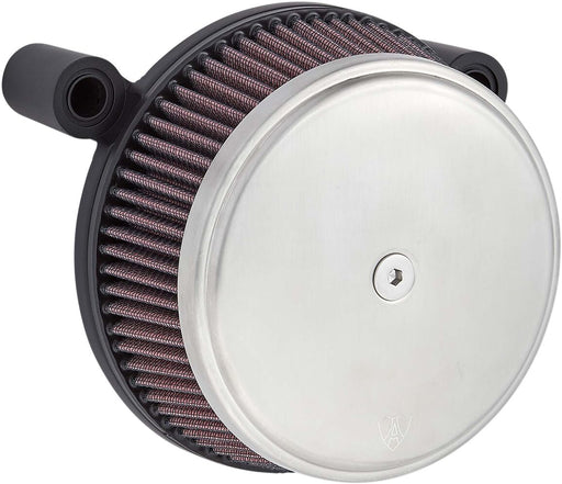 Arlen Ness Brushed Stainless Big Sucker Stage 1 Air Cleaner w/Standard Air Filter for 1991-2022 Harley-Davidson Sportster Motorcycles #18-742