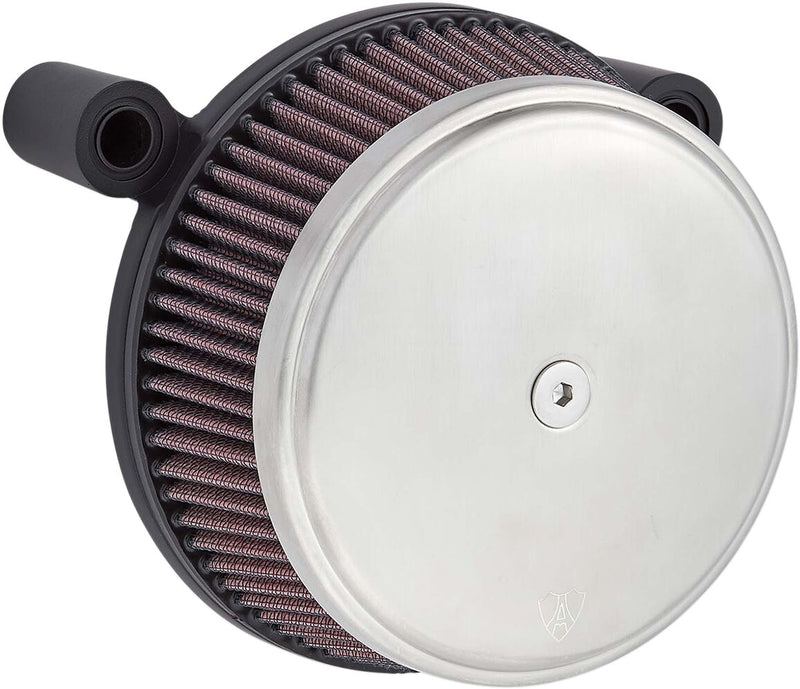 Arlen Ness Brushed Stainless Big Sucker Stage 1 Air Cleaner w/Standard Air Filter for Various Various Harley-Davidson Motorcycles (See Fitment List) #18-752