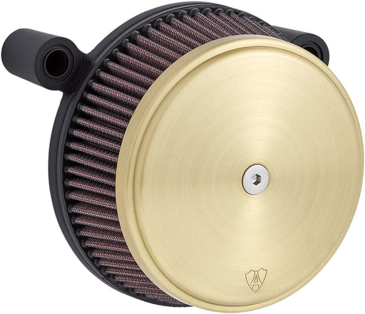 Arlen Ness Brass Big Sucker Stage 1 Air Cleaner w/Standard Filter for Various Various Harley-Davidson Motorcycles (See Fitment List) #18-757