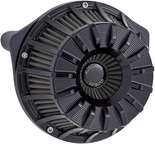 Arlen Ness Black Anodised 15-Spoke Inverted Series Air Cleaner Kit for Various Various Harley-Davidson Motorcycles (See Fitment List) #18-991