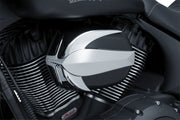 Kuryakyn Signature Series Vantage Air Cleaner By John Shope In Chrome & Black For Indian 2014-2020 Motorcycles (Except Scout) #KUR9270
