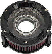 Trask Gloss Black Assault Charge Air High-Flow Air Cleaner for Various Various Harley-Davidson Motorcycles (See Fitment List) #TM-1021GBK