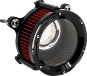 Trask Gloss Black Assault Charge Air High-Flow Air Cleaner for Various Various Harley-Davidson Motorcycles (See Fitment List)