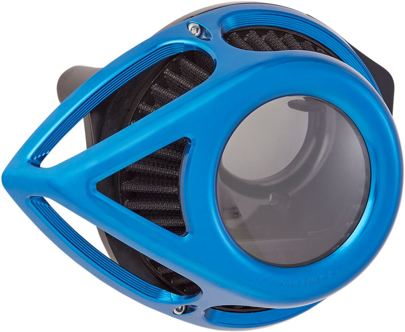 Arlen Ness Blue Anodised Clear Tear Series Air Cleaner Kit for Various Various Harley-Davidson Motorcycles (See Fitment List) #18-911