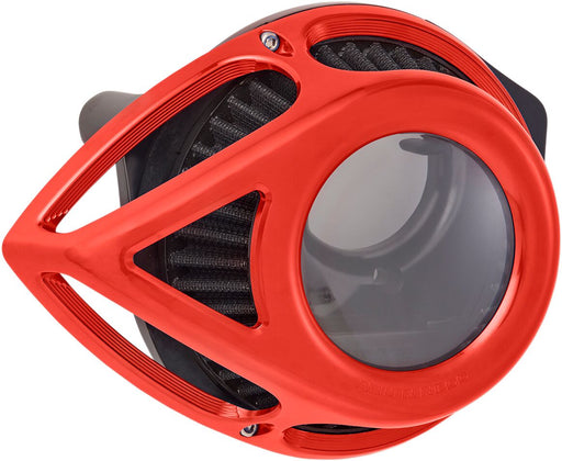 Arlen Ness Red Anodised Clear Tear Series Air Cleaner Kit for Various Various Harley-Davidson Motorcycles (See Fitment List) #18-969