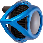Arlen Ness Blue Anodised Clear Tear Series Air Cleaner Kit for Various Various Harley-Davidson Motorcycles (See Fitment List) #18-975