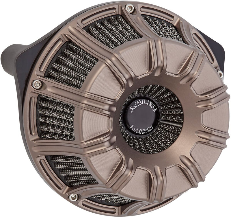 Arlen Ness Titanium 10-Gauge Inverted Series Air Cleaner Kit for Various Various Harley-Davidson Motorcycles (See Fitment List) #600-012