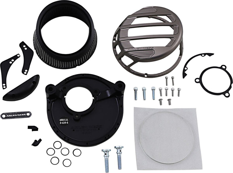 Arlen Ness Titanium Sidekick Air Cleaner Kit for Various Various Harley-Davidson Motorcycles (See Fitment List) #81-308
