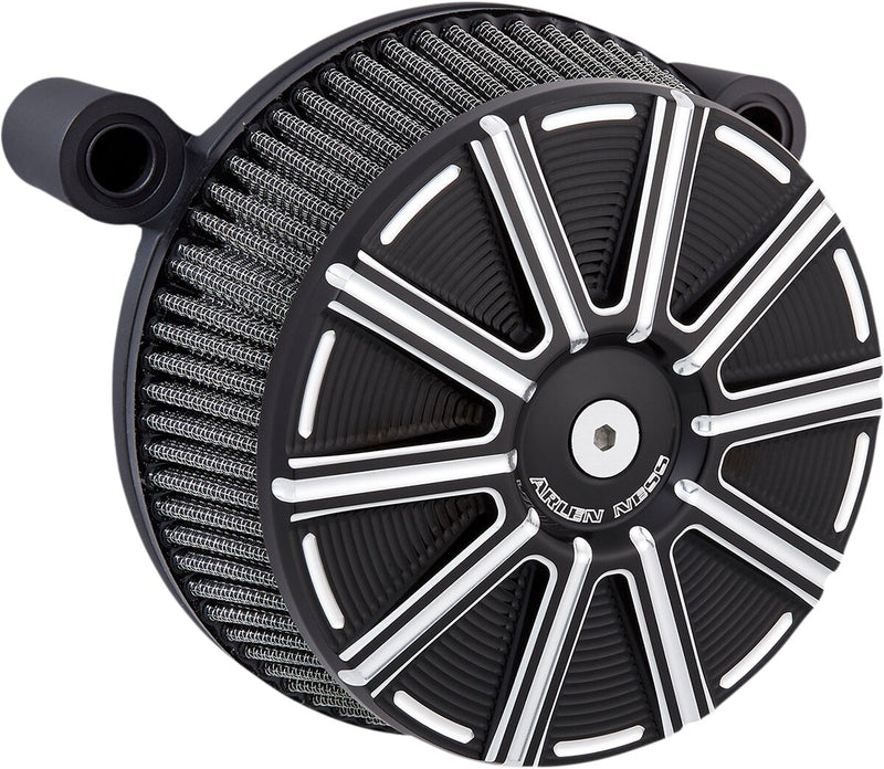 Arlen Ness Big Sucker Stage 1 Air Cleaner Kit w/10 Gauge Style Cover for Various Various Harley-Davidson Motorcycles (See Fitment List)