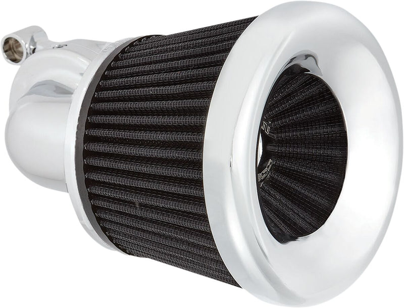 Arlen Ness Chrome Velocity 90 Degree Air Cleaner Kit for Various Various Harley-Davidson Motorcycles (See Fitment List)