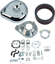 S&S Cycle Chrome Tear Drop Air Cleaner Kit for 2007-2020 Harley-Davidson Sportster #170-0306E