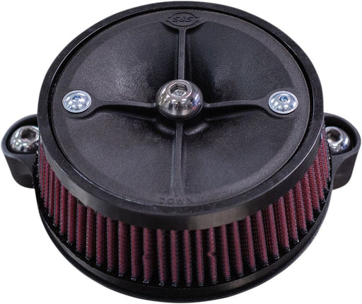 S&S Cycle Gloss Black Super Stock Stealth Air Cleaner Kit for Various Various Harley-Davidson Motorcycles (See Fitment List)