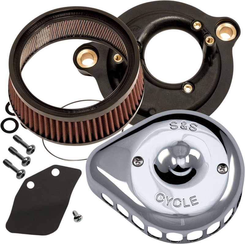 S&S Cycle Mini Teardrop Stealth Air Cleaner Kit for Various Various Harley-Davidson Motorcycles (See Fitment List) #170-0435C