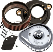 S&S Cycle Mini Teardrop Stealth Air Cleaner Kit for Various Various Harley-Davidson Motorcycles (See Fitment List)