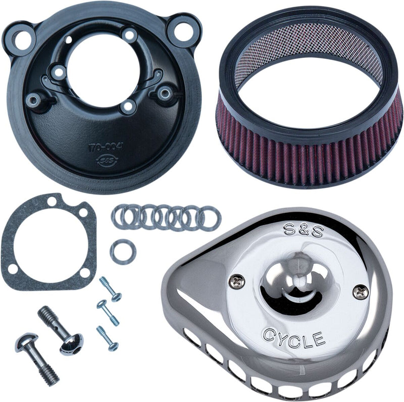 S&S Cycle Mini Teardrop Stealth Air Cleaner Kit for 2007-2020 Harley-Davidson Sportster #170-0439C