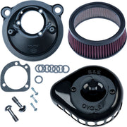 S&S Cycle Mini Teardrop Stealth Air Cleaner Kit for 2007-2020 Harley-Davidson Sportster #170-0440C