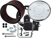 S&S Cycle Air Cleaner Kit with Cover Chrome Silver Billet Aluminium