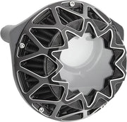 Arlen Ness Black/Silver Crossfire Air Cleaner Kit for Various Various Harley-Davidson Motorcycles (See Fitment List)