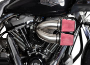 S&S Cycle Tuned Induction Air Cleaner Kit for 2017-2025 Harley-Davidson Stainless Silver Stainless Steel #170-0565A