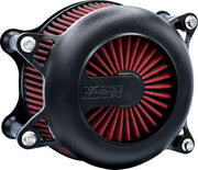 Vance & Hines Rogue Air Cleaner In Wrinkle Black For 2008-2017 HD Softail, Touring And Trike Models