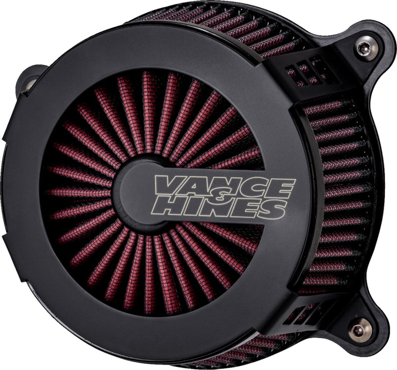 Vance & Hines Cage Fighter Air Cleaner In Matt Black For HD Softail, Touring And Trike Models