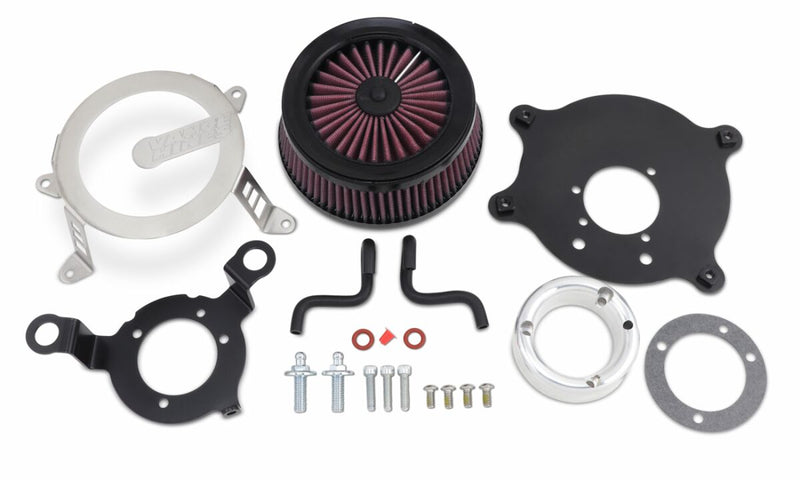 Vance & Hines Cage Fighter Air Cleaner In Brushed Stainless Steel For 1999-2017 HD Dyna, Softail And Touring Models