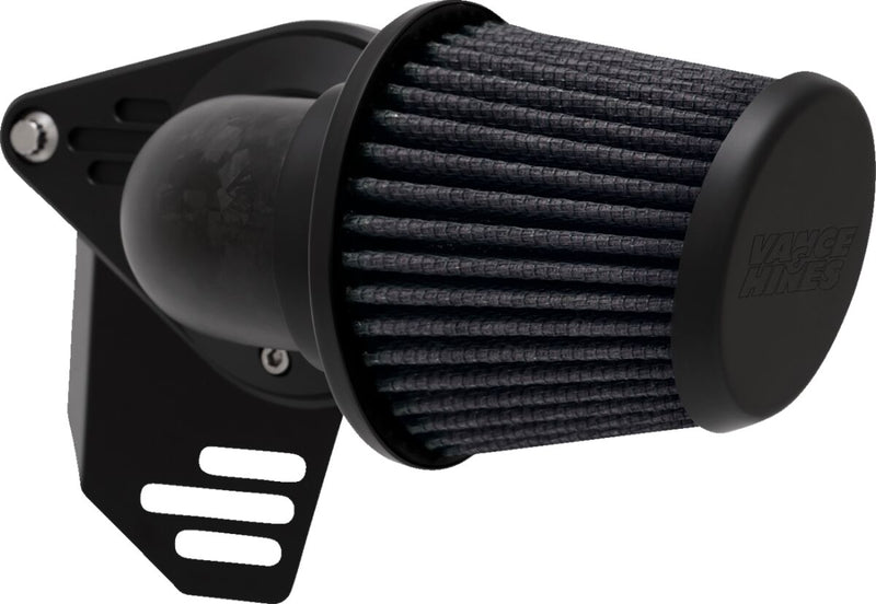 Vance & Hines Falcon Air Cleaner In Black With Forged Carbon Fibre Elbow For HD Softail, Touring And Trike Models
