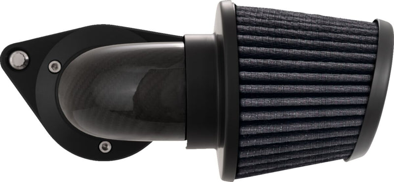 Vance & Hines Falcon Air Cleaner In Black With Weaved Carbon Fibre Elbow For 1991-2022 HD Sportster Models