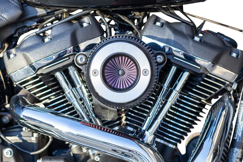 S&S Cycle Air Stinger Stealth Air Cleaner Kit for 2017-2025 Harley-Davidson Chrome Silver