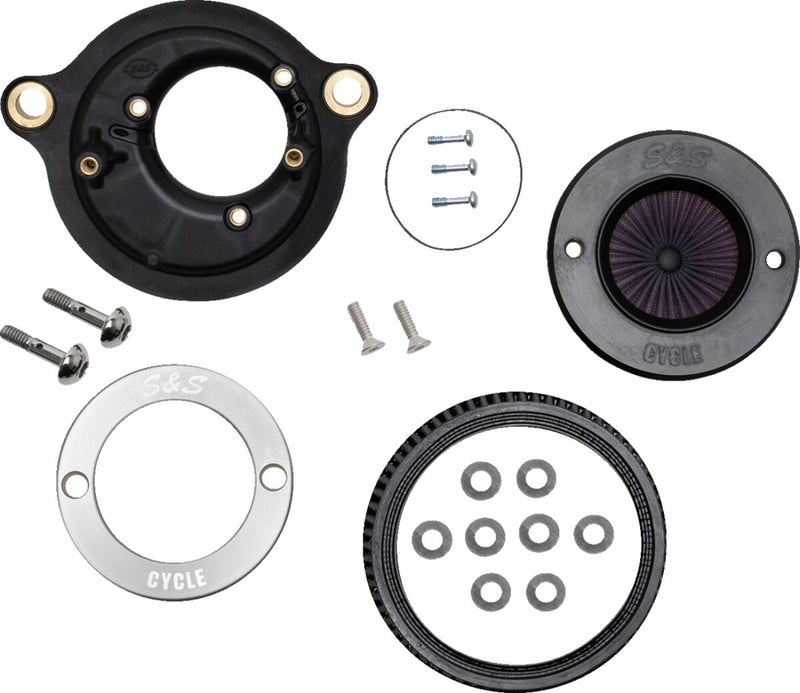 S&S Cycle Air Stinger Stealth Air Cleaner Kit for 2017-2025 Harley-Davidson Chrome Silver #170-0714A