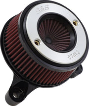 S&S Cycle Air Stinger Stealth Air Cleaner Kit for 2008-2017 Harley-Davidson Chrome Silver #170-0715A