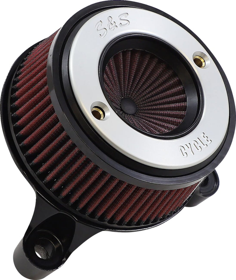 S&S Cycle Air Stinger Stealth Air Cleaner Kit for 2008-2017 Harley-Davidson Chrome Silver #170-0715A