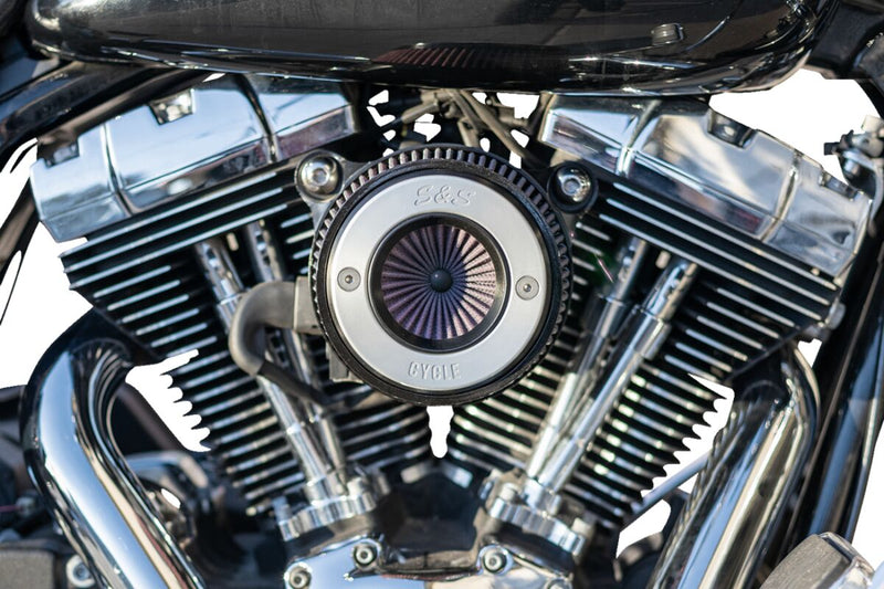S&S Cycle Air Stinger Stealth Air Cleaner Kit for 2008-2017 Harley-Davidson Chrome Silver