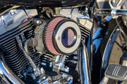 S&S Cycle Air Stinger Stealth Air Cleaner Kit for 2008-2017 Harley-Davidson Chrome Silver #170-0715A