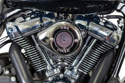 S&S Cycle Air Stinger Stealth Air Cleaner Kit for 2017-2024 Harley-Davidson Chrome Silver #170-0717A